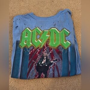 AC/DC Blue Graphic T-Shirt
